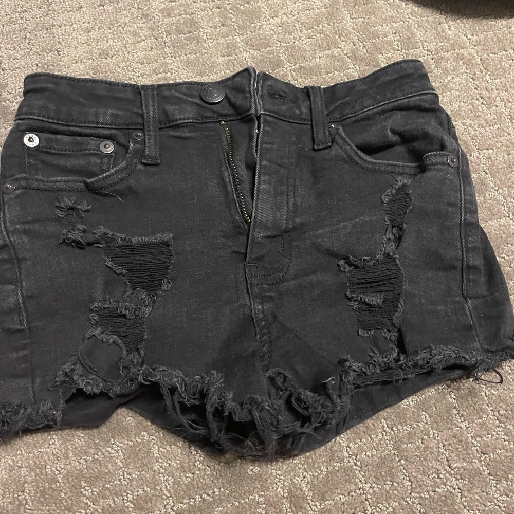black american eagle shorts